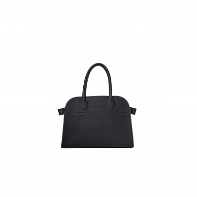 THE ROW SOFT MARGAUX 10 BAG IN LEATHER BLACK W1190L133BLPL (25*18*19cm)